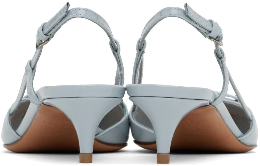 Valentino Blue VLogo 40mm Heels 2