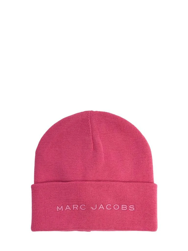 Marc Jacobs Poly Blend Knit Beanie W/logo 1