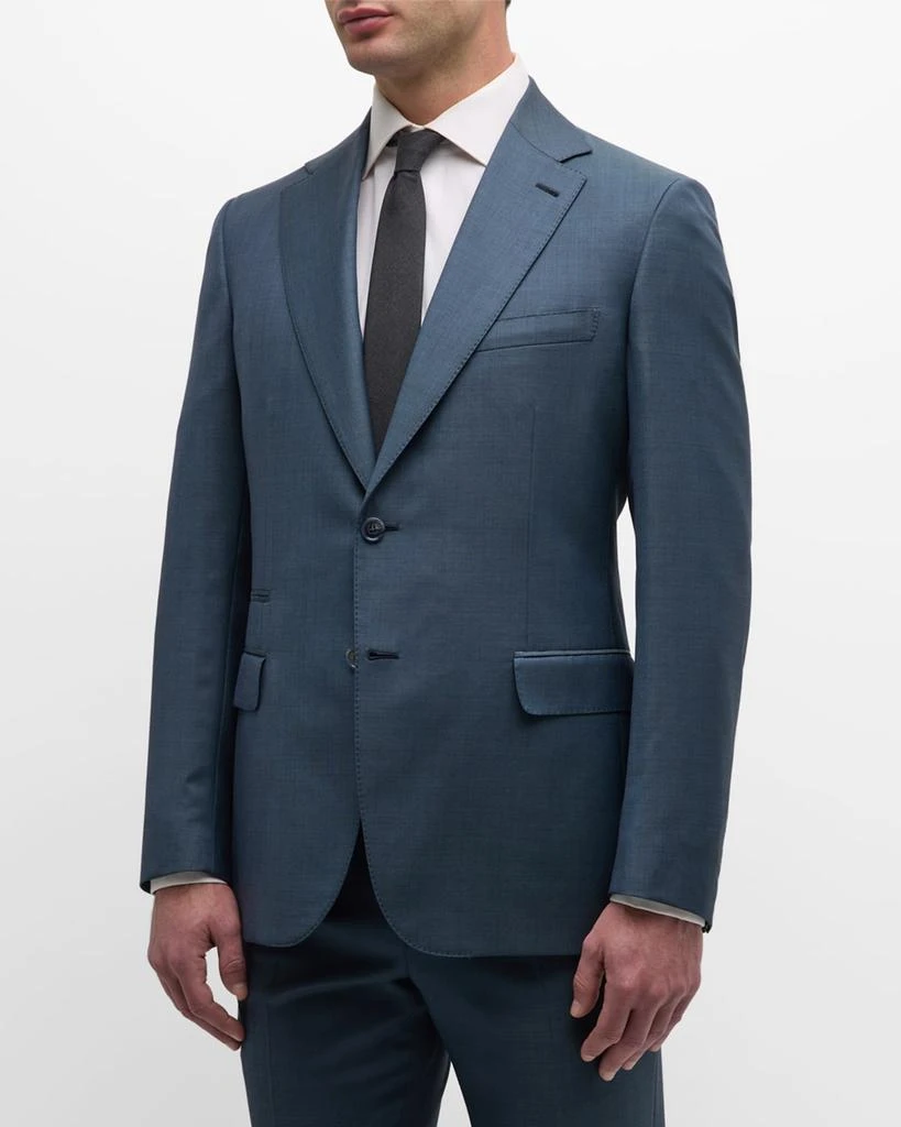 Brioni Men's Solid Wool Suit 5