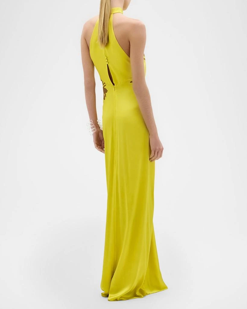 halter neck underbust dress Shona Joy Agnes Halter Neck Maxi Dress in Grey main image 0