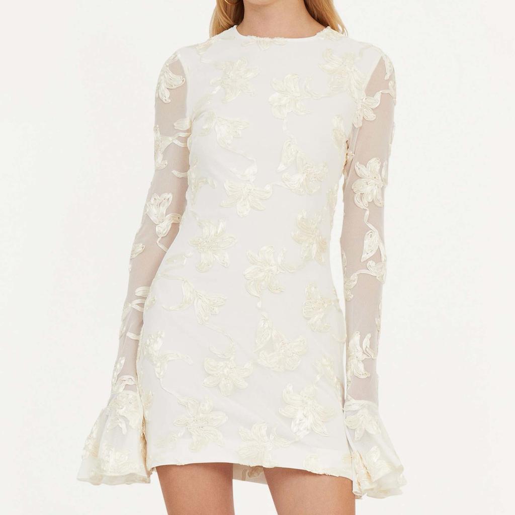 ROTATE Birger Christensen Bridal Rosita floral-appliqué mesh