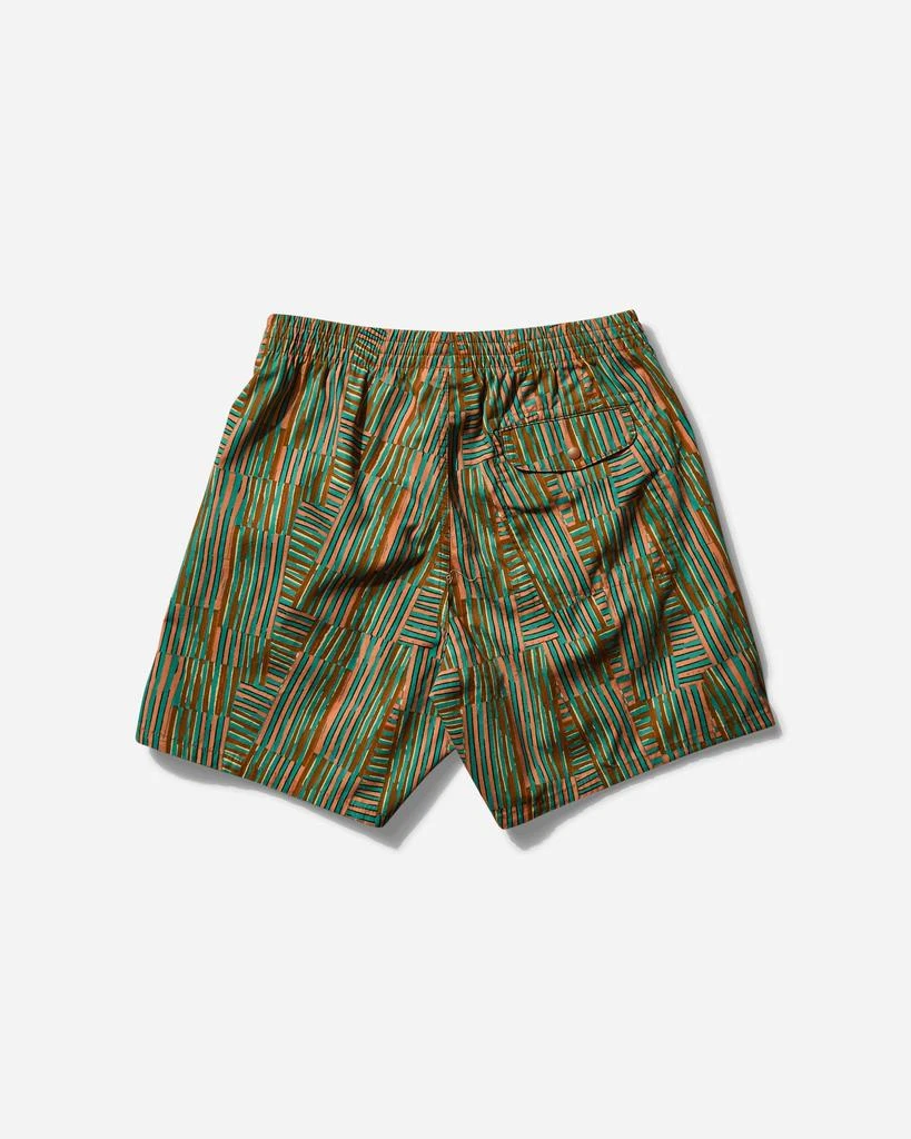 Patagonia Men's Funhoggers 6 Inch Shorts Quilty Fitz / Heartleaf Green 2