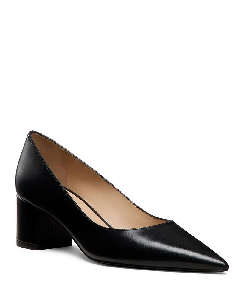 Stuart Weitzman Women's Stuart Power Block Heel Pumps 1