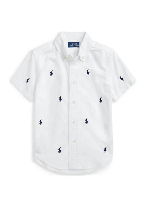 Ralph Lauren Boys 2-7 Polo Pony Oxford Short Sleeve Shirt