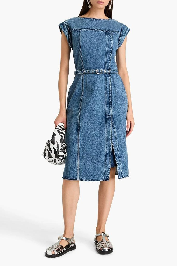 3.1 PHILLIP LIM Belted denim midi dress 2