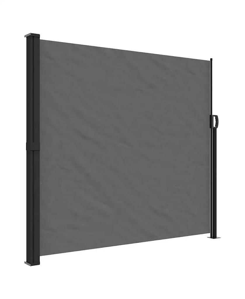 vidaXL Retractable Side Awning Anthracite