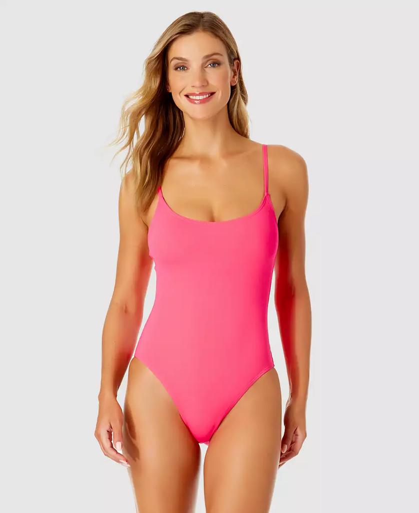 Anne Cole Women's Vintage Scoop-Neck One-Piece Swimsuit