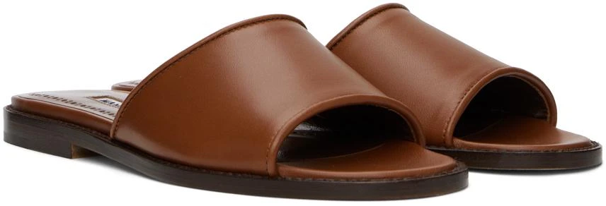 Manolo Blahnik Brown Safinanu Sandals 4