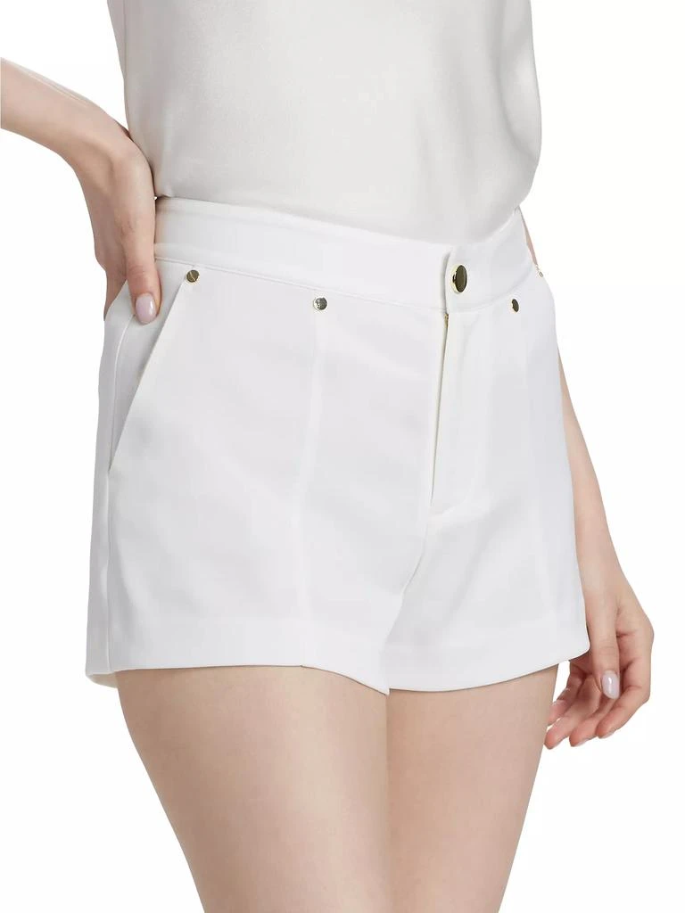 Alice + Olivia Tommie Satin-Back Crêpe Shorts 4