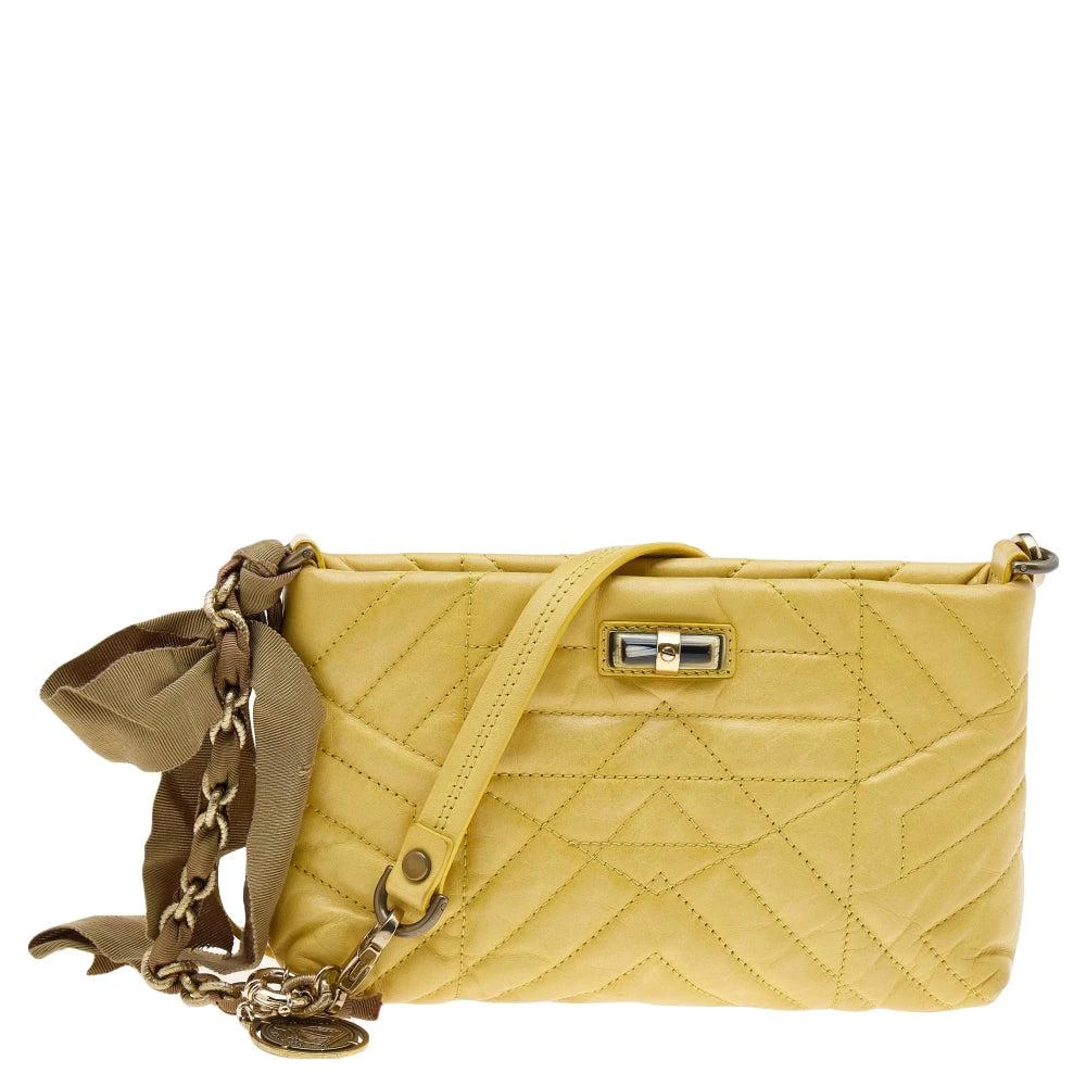 Lanvin Quilted Leather Happy Pocket Crossbody Bag 1