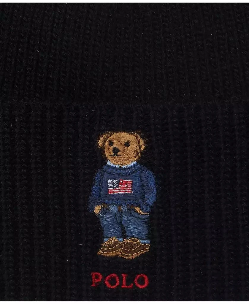 Polo Ralph Lauren Men's Solid Flag Bear Beanie 2