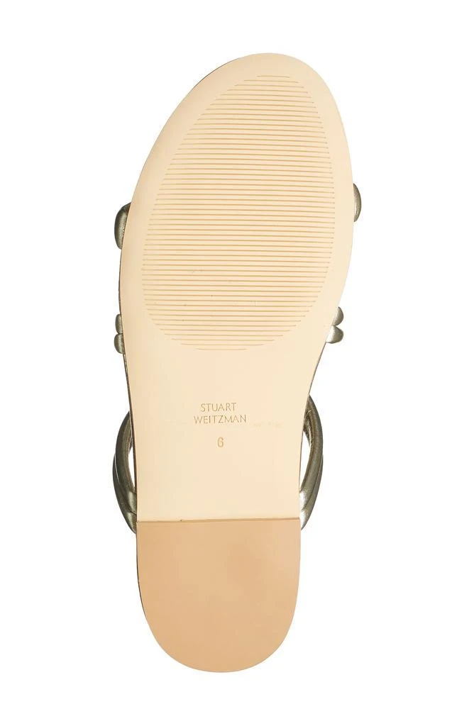 Stuart Weitzman Square Toe Twisted Knot Sandal 5