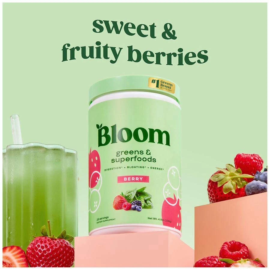Bloom Greens & Superfoods Powder Berry, 25 servings 5