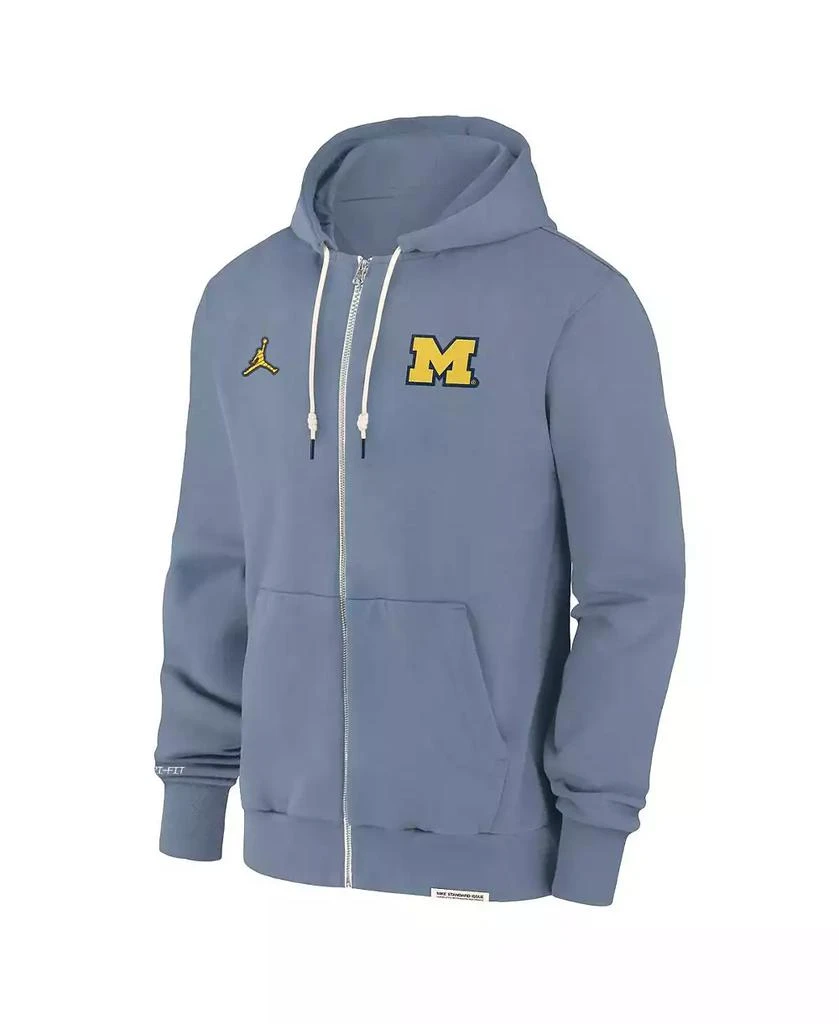 Jordan Men's Blue Michigan Wolverines 2024 Sideline Player Performance Full-Zip Hoodie Sweatshirt 3