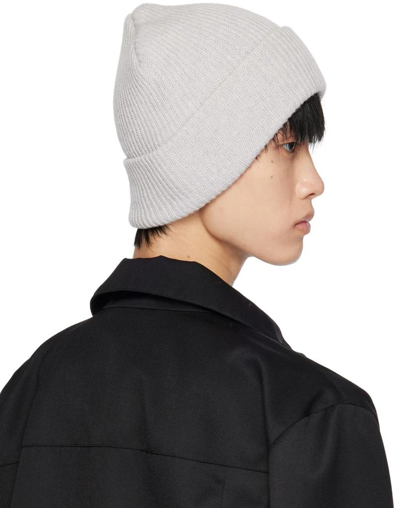 Han Kjobenhavn Gray Metal Logo Han Beanie 3