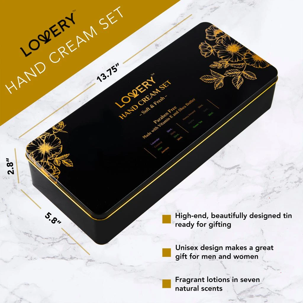Lovery 7pc Hand Cream Gift Set  -30ml Tubes - Moisturizing Hand Lotion 3