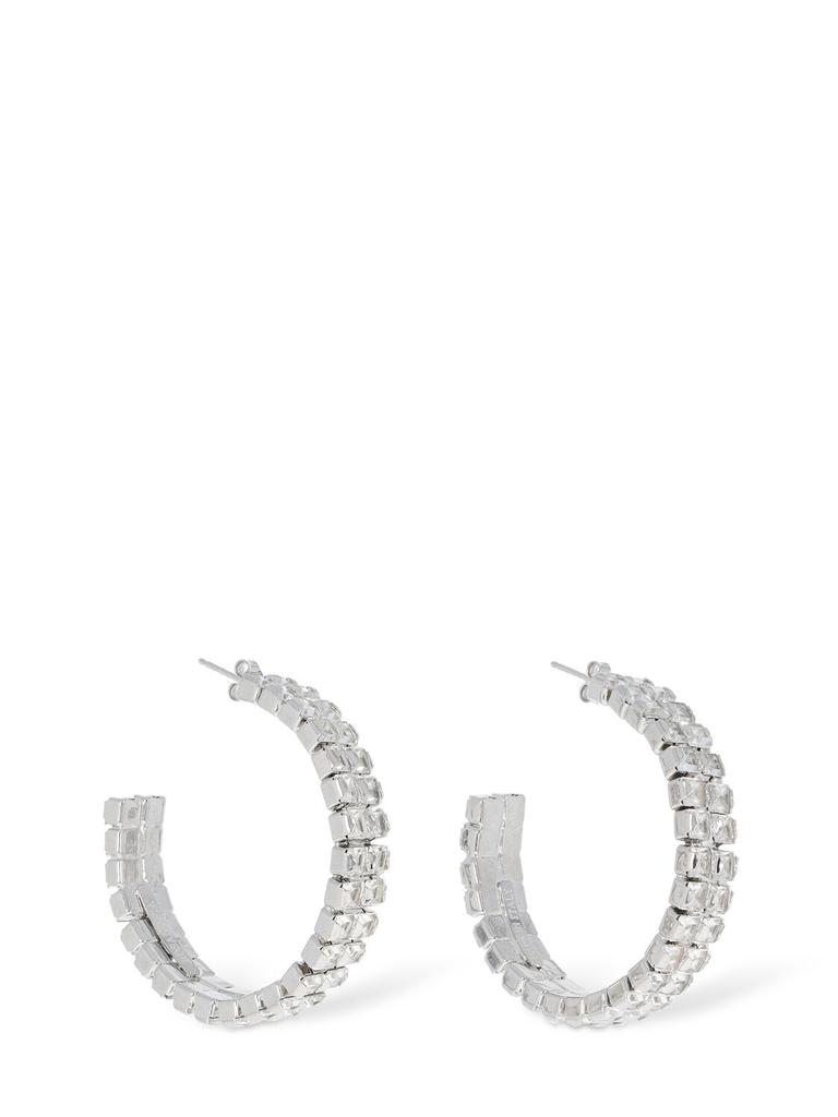 ROSANTICA Vetro Crystal Hoop Earrings