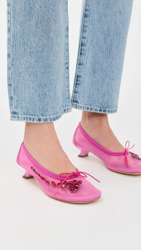 Simone Rocha Mesh Ballerina Heel Pumps 2