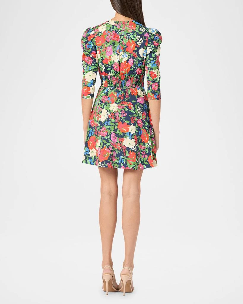 Shoshanna Natalaya Smocked Floral-Print Mini Dress 3