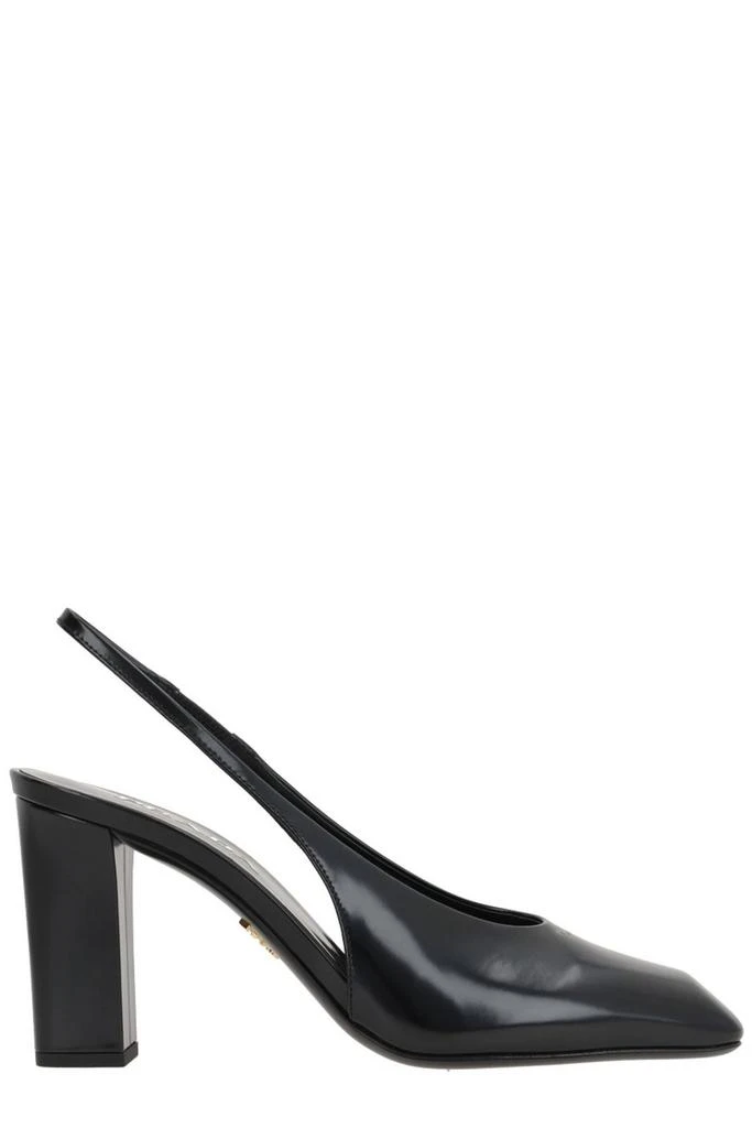 Prada Prada Square Toe Slingback Pumps 1