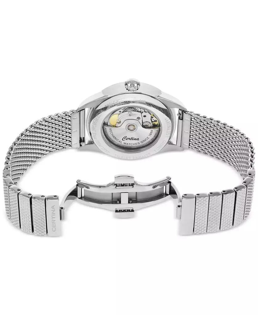 Certina Men
s Swiss Automatic DS-1 Stainless Steel Bracelet Mesh Bracelet 
Brown Leather Strap Watch 40mm Gift Set 4