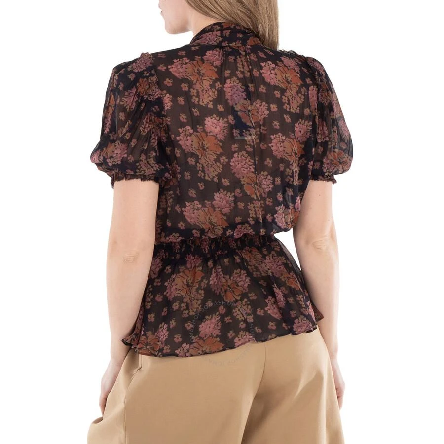 Ralph Lauren Georgette Floral Tie-Neck Blouse 3