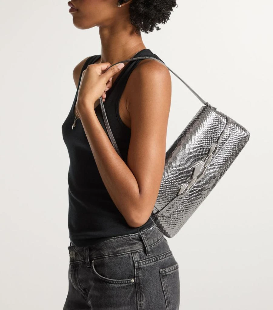 Jimmy Choo Snake Print Diamond Shoulder Bag 2