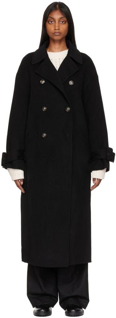 Loulou Studio Black Boras Coat 1
