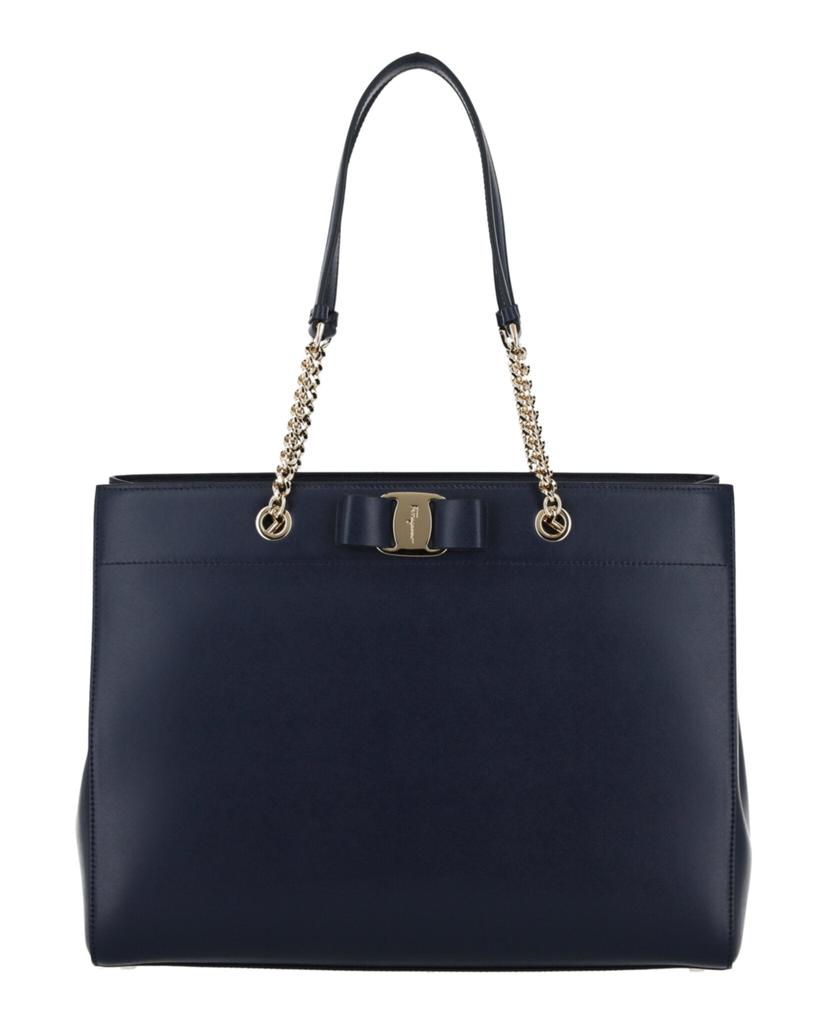 Salvatore Ferragamo Vara Bow Smooth Leather Tote - Tote Bags
