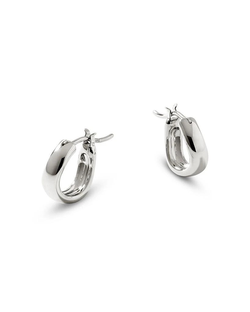 John Hardy Sterling Silver Surf Huggie Hoop Earrings 1