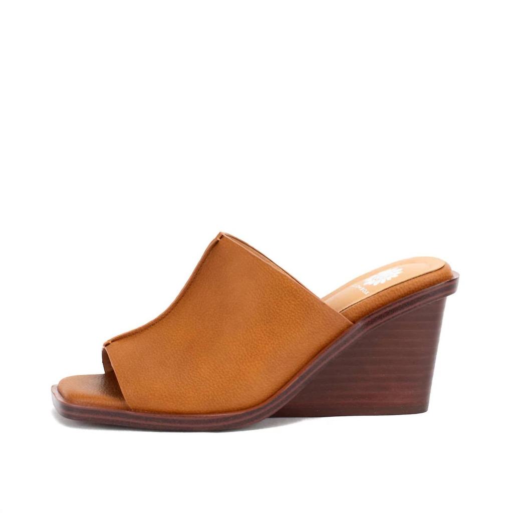 Yellow Box Women's Vellore Wedge Sandal In Tan