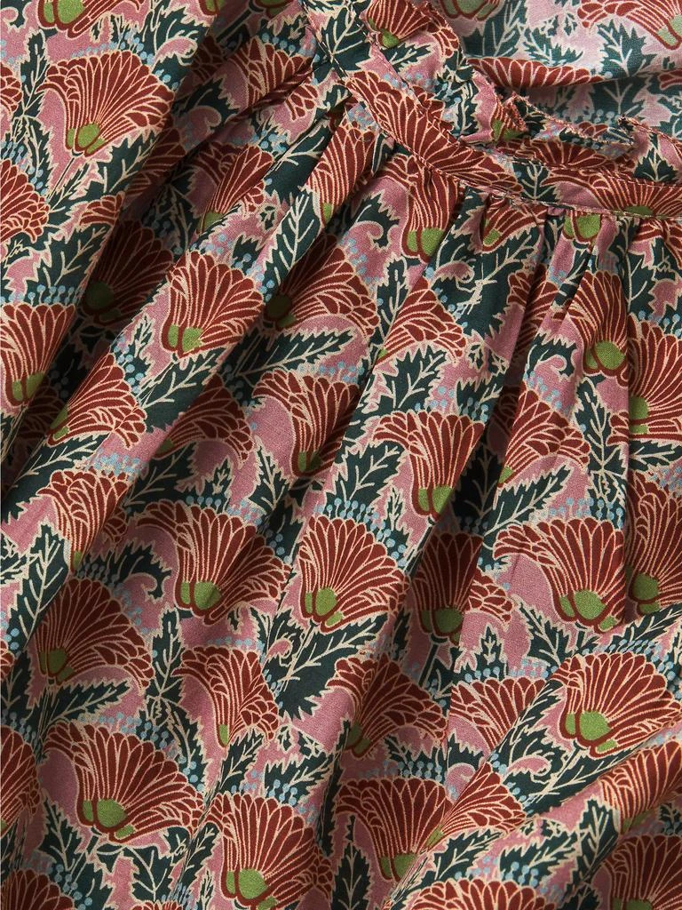 Birds of Paradis Carla Silk-Blend Floral Blouse 6