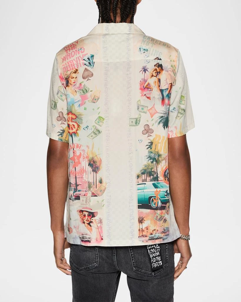 Ksubi Men's World Order Graphic Camp Shirt 3