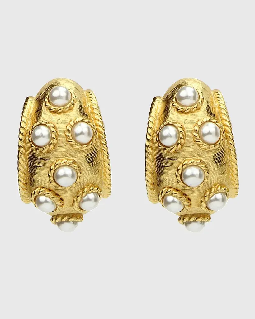 BEN-AMUN Thick Pearly Earrings