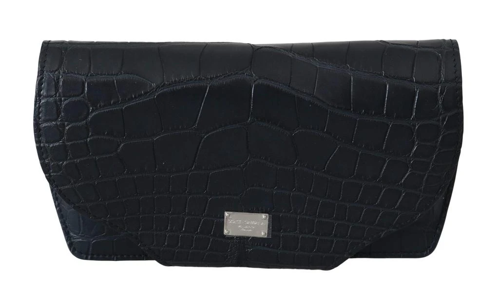 Dolce & Gabbana Dolce & Gabbana  Blue Crocodile Eyewear Sunglasses Case Cover Pouch 1