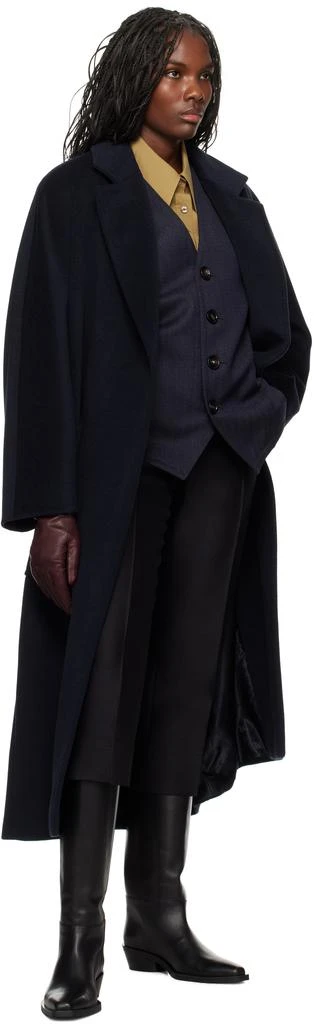 Max Mara Navy Locri Coat 4