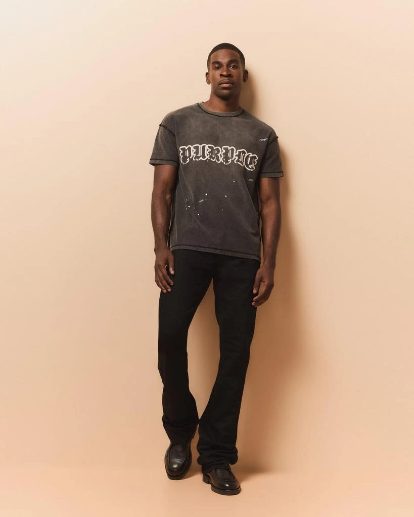 PURPLE Men's Inside-Out Faded T-Shirt 2