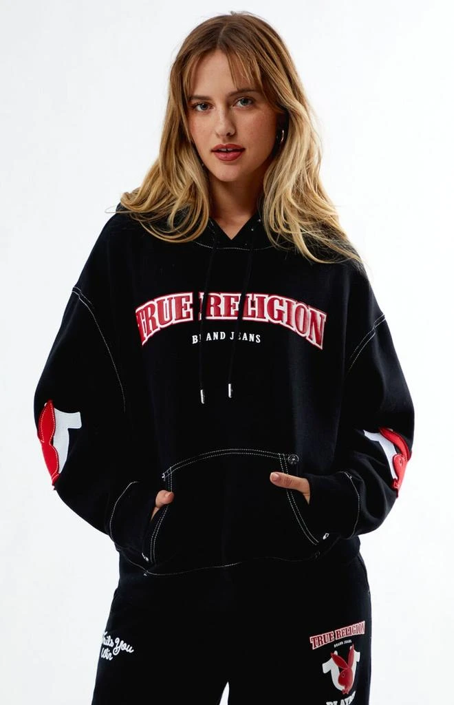 True Religion x Playboy Fleece Oversized Hoodie 1