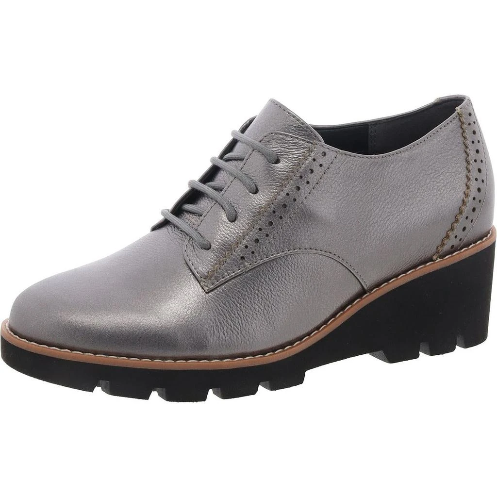 VIONIC Anaheim Womens Leather Wedge Oxfords 1