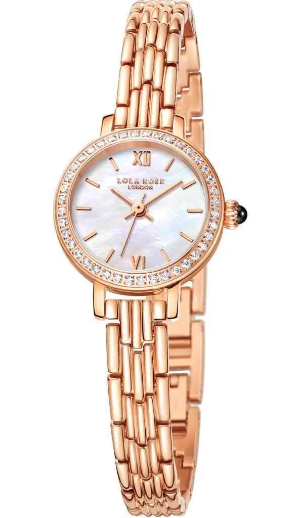 Lola Rose Lola Rose Dainty Watch for Women: Rose Gloden Watch, Genuine Stainless Steel Strap, Wrapped by Stylish Gift Box - Vintage Present for Small Wrists 1