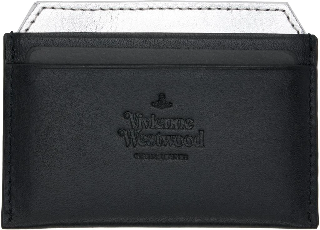 Vivienne Westwood Black Leather Flat Card Holder 2