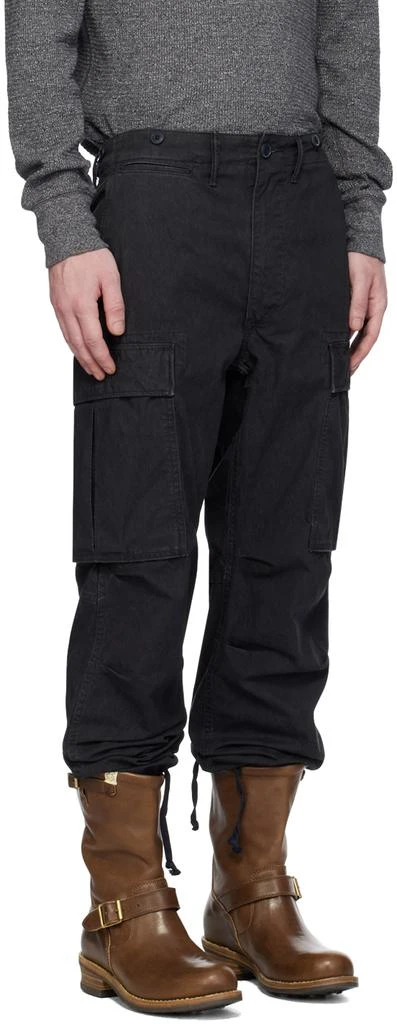 RRL Black Surplus Cargo Pants 2