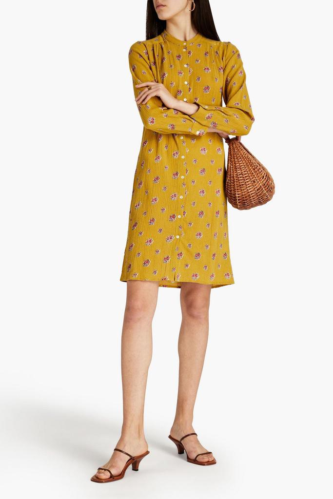 ANTIK BATIK Audrey printed cotton-crepon shirt dress