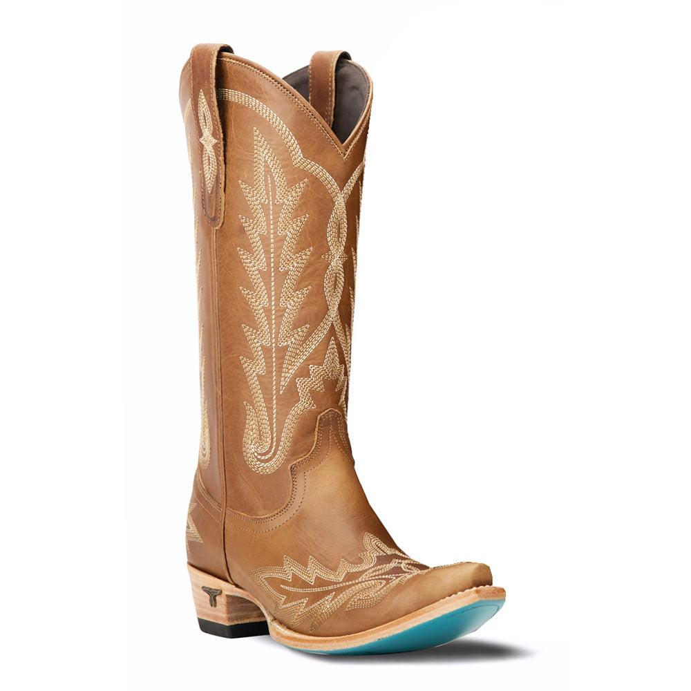 LANE Lexington Embroidered Snip Toe Cowboy Boots