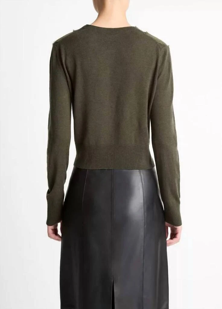 Vince Vince - Hand Cut Argyle Cardigan 2