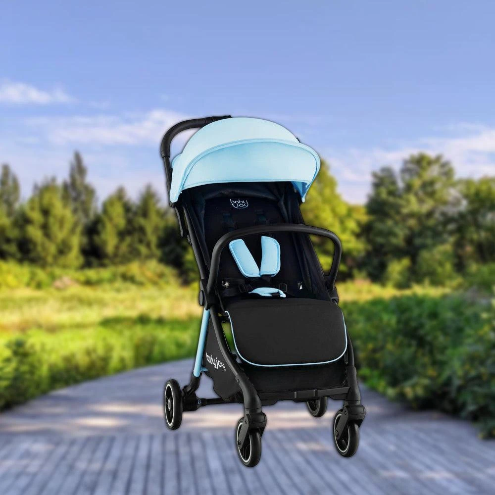 Hivvago Single-Hand Fold Compact Baby Stroller with Lightweight Aluminum Frame
