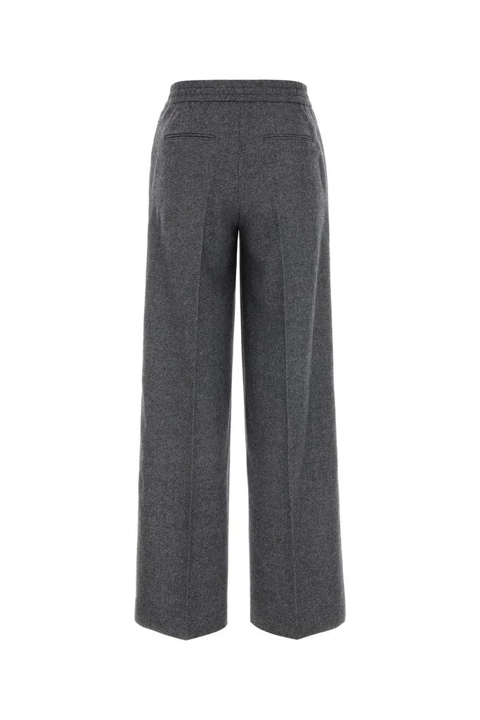 Pt Torino Grey stretch wool blend palazzo pant 1