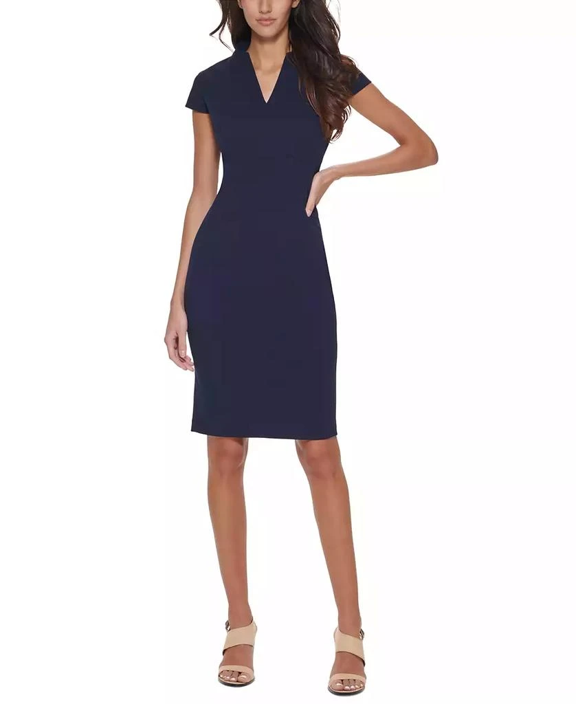 Calvin Klein Petite Short-Sleeve Sheath Dress 1