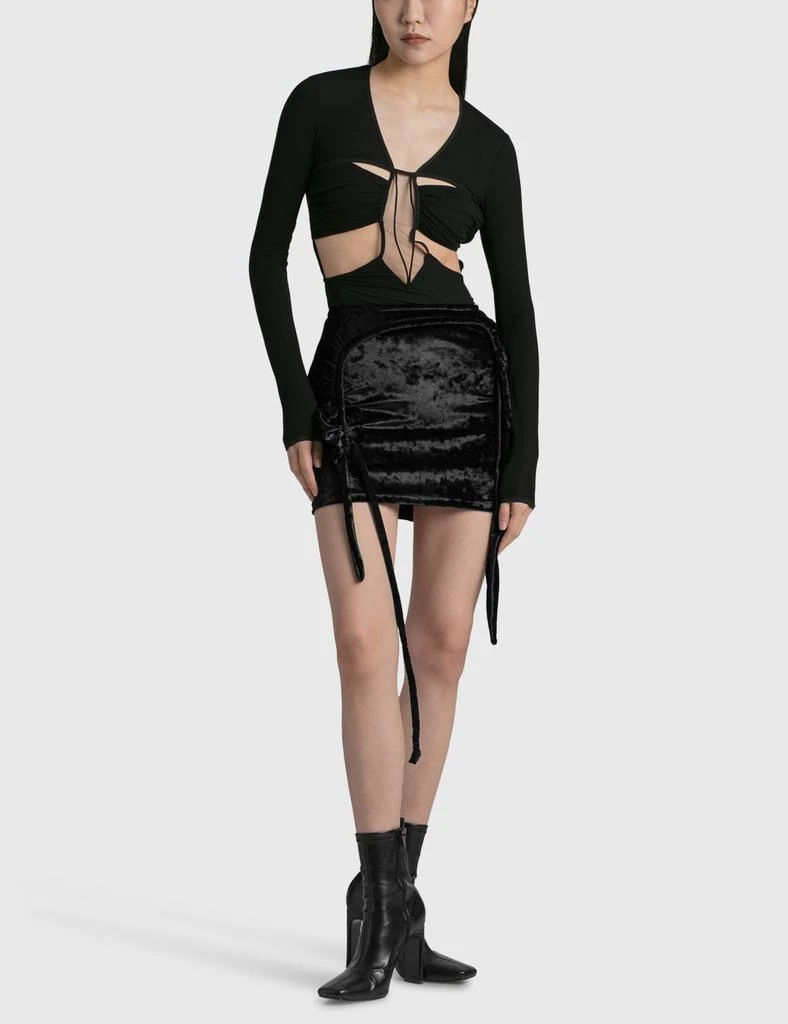 Nensi Dojaka Gathered Bra Long Sleeve Bodysuit 5