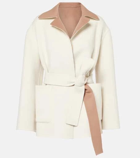 Joseph Arnold wool, cashmere, and silk wrap coat 1